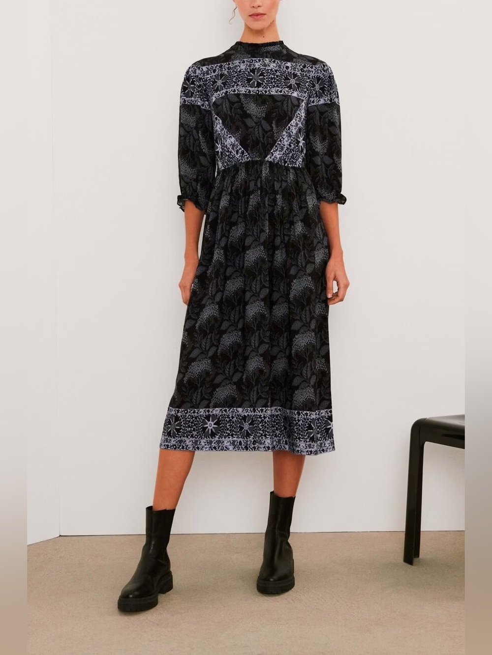 ba&sh GELATO Printed Midi Dress size 0/XS